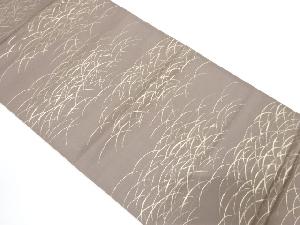 アンティーク　芝草模様織り出し袋帯（着用可）